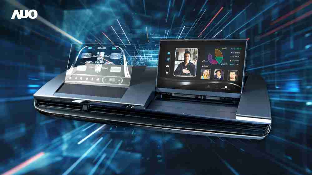 赏金国际Micro LED Display HMI解决方案打造透明Micro LED前座仪表，，呈现信息并保留驾驶视野开阔；亦为副驾驶座乘客打造收放自如的Micro LED屏幕，，在不影响显示质量的前提于显示区内建镜头，，，，让用户能与视讯对象直接眼神接触，，，提供绝佳的双向沟通体验