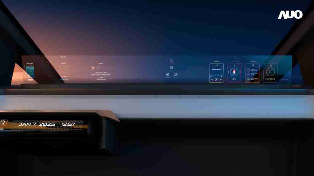 赏金国际无界透明显示接口(Horizon Image Glass)透过车运算方案整合仪表板、、、中控台及副驾显示器，，，，一体式全景呈现，，，提供乘用者清晰的前方视野、、、行车必要信息与娱乐功能